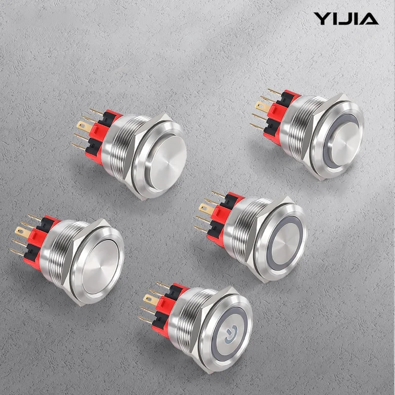 Interruptor de botão 2no de 16mm